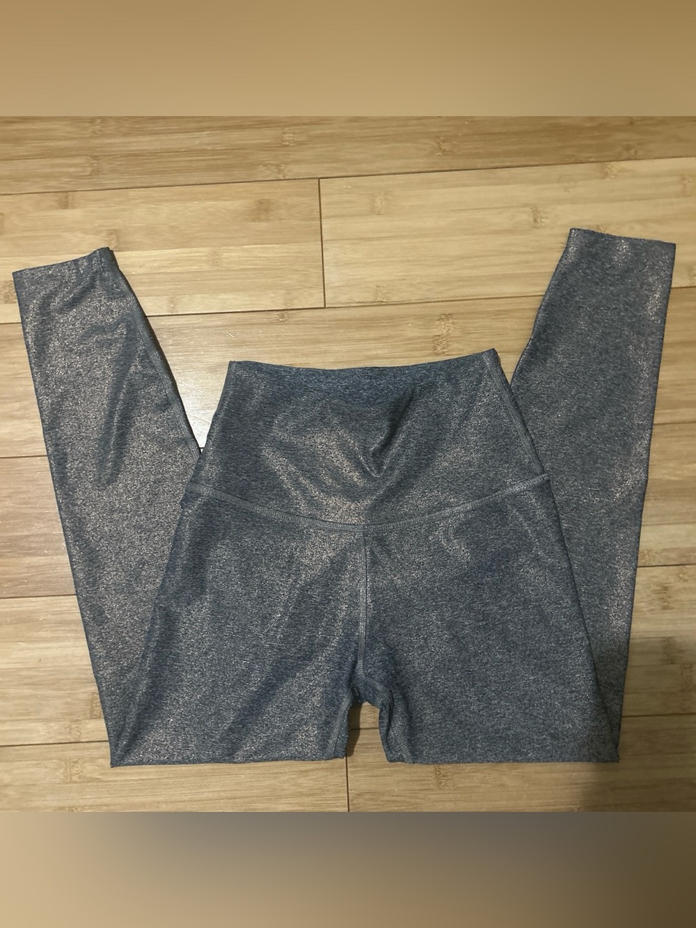 Beyond yoga Sparkle High-Waist Leggings - Charcoal Silver